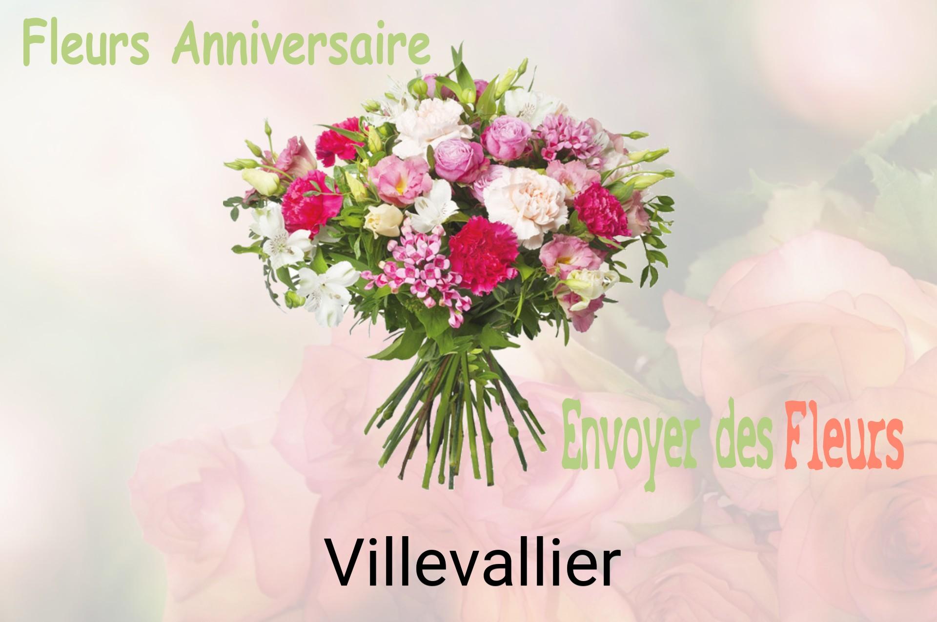 Bouquet de fleurs d’anniversaire livré à Villevallier